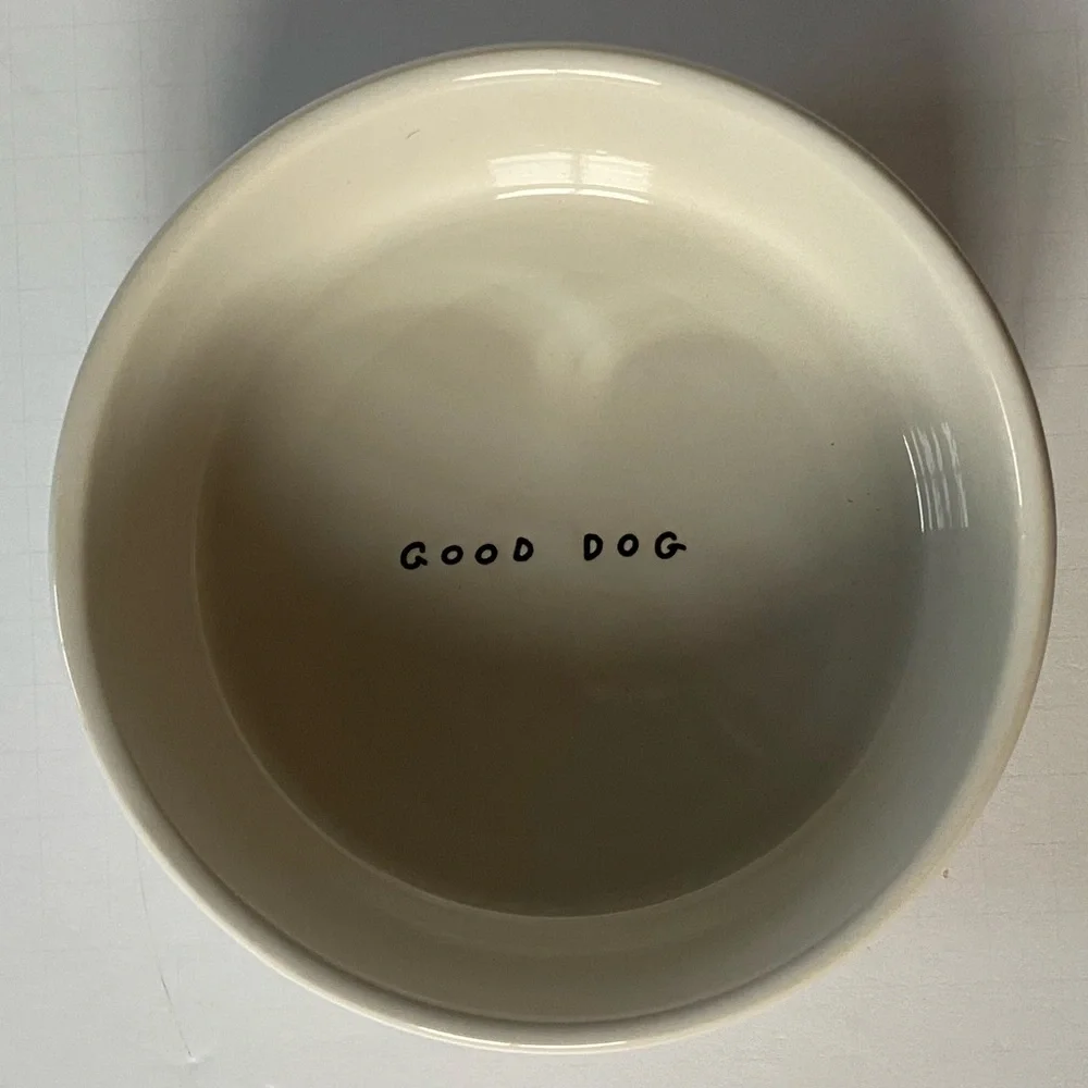 Dog Bowl Stoneware Ceramic 6